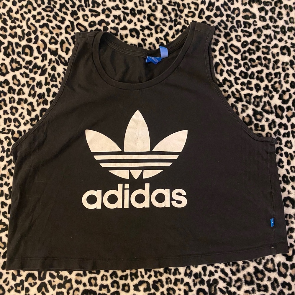 Adidas cropped tank top XL